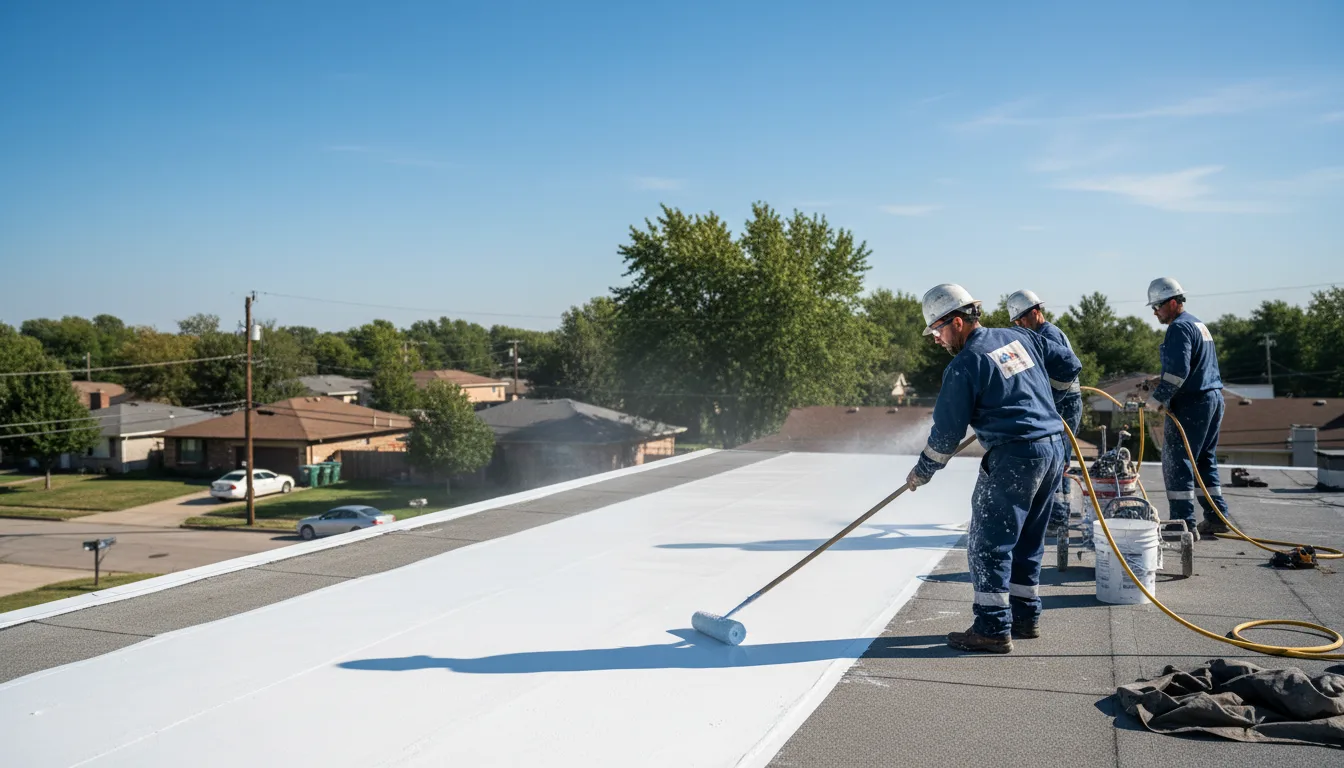Commercial roof coating in Cisne, IL near me